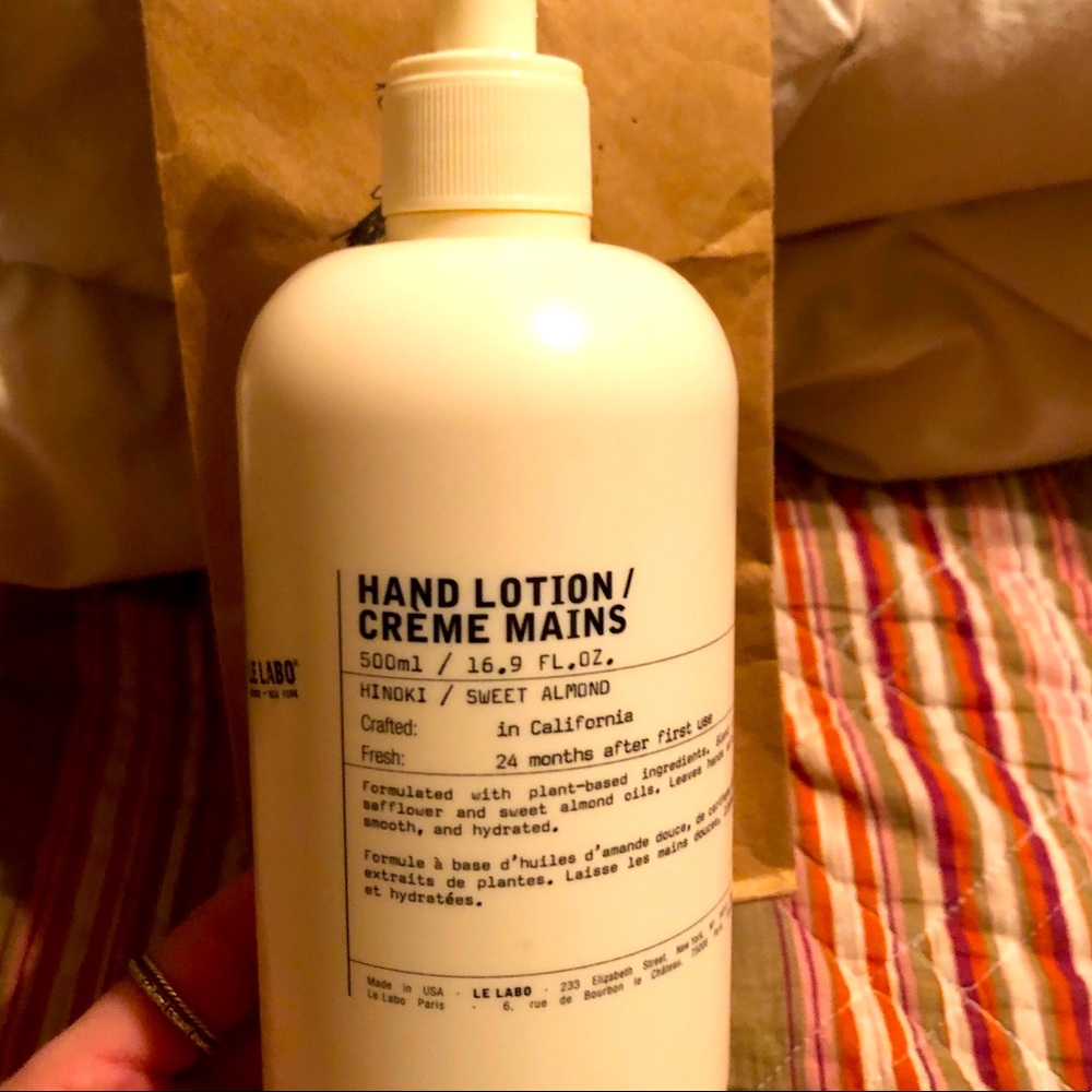 Le Labo Hinoki Hand Lotion (Sweet Almond)